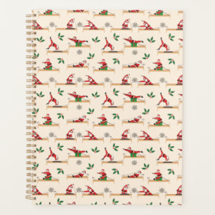 Motifs de Noël sans couture Pilates Reformer Santa