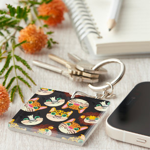 Motifs de visages d'animaux Chats Lions Chiens