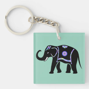 Motifs décoratifs abstraits d'éléphant animal