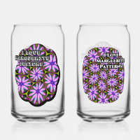 Motifs marguerite violet