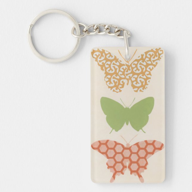 Motifs papillons décoratifs sur Arrière - plan crè (Devant)
