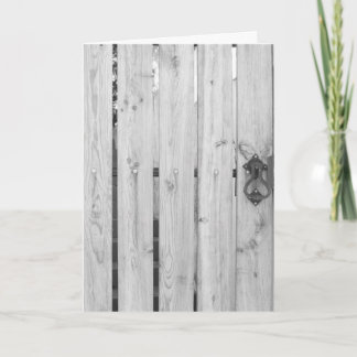 Motifs & Textures Cartes de voeux - Porte en bois