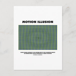 Motion Illusion (optische Illusion) Postkarte