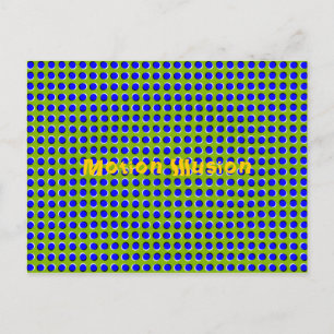 Motion Illusion Optisches Postkarten