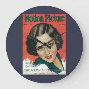 Motion Picture February 1931 Gloria Swanson cover Große Wanduhr