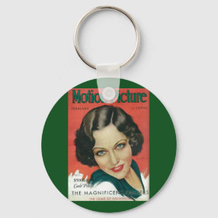 Motion Picture February 1931 Gloria Swanson cover Schlüsselanhänger