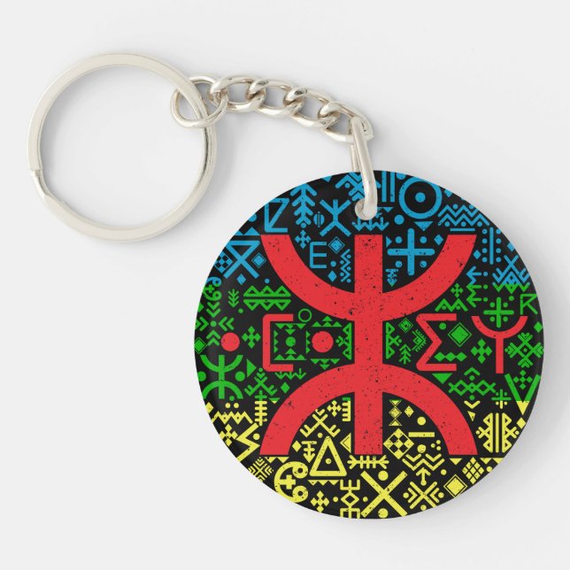 Motiv: Amazigh z imazighen Schlüsselanhänger (Vorderseite)