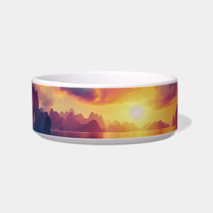 Motiv eines epischen roten Sonnenuntergangs Napf