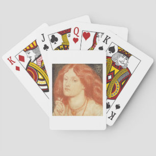 Motiv: Elizabeth Siddal (1834-62), 1860 Spielkarten