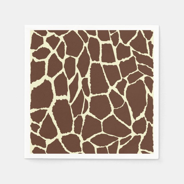 Motiv Giraffenhaut Serviette (Vorderseite)