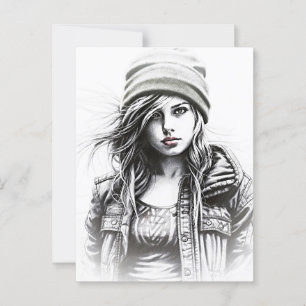 Motiv: Grunge Postkarte