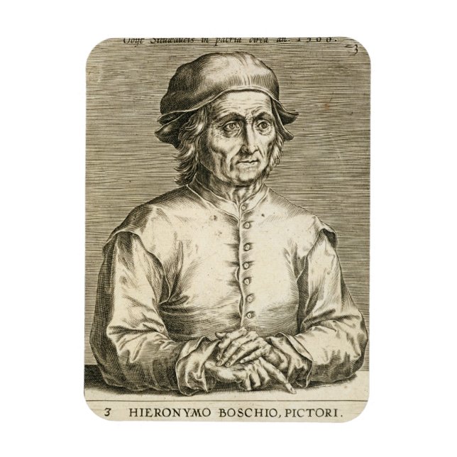 Motiv: Hieronymus Bosch (C.1450-1516) Plattform 3 Magnet (Vertikal)