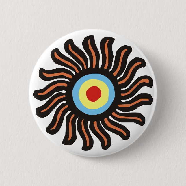 Motiv Indianer theme native american Button (Vorderseite)