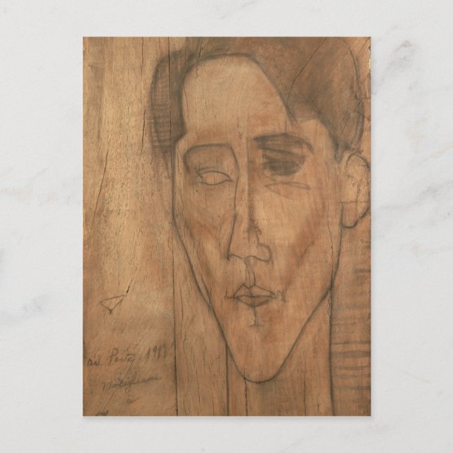 Motiv: Jean Cocteau (1889-1963) 1917 (Pencil Postkarte (Vorderseite)