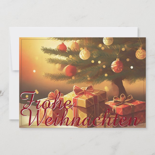 Motiv, mit Geschenken unterm Weihnachtsbaum 37016 (Vorderseite)