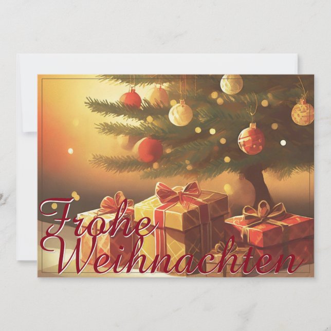Motiv, mit Geschenken unterm Weihnachtsbaum 37016 (Vorderseite)