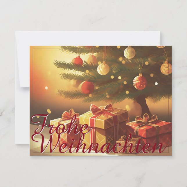 Motiv, mit Geschenken unterm Weihnachtsbaum 37016 (Vorderseite)