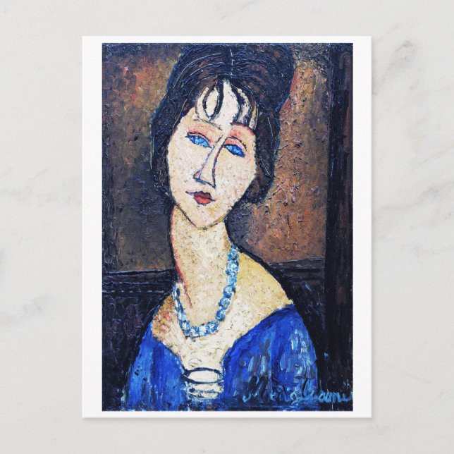 Motiv: Modigliani Postkarte (Vorderseite)