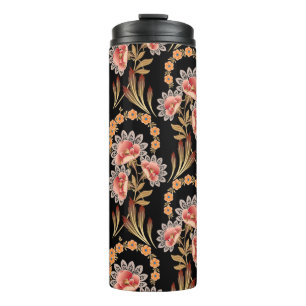 Motiv-Muster der mughalen Blume Thermosbecher