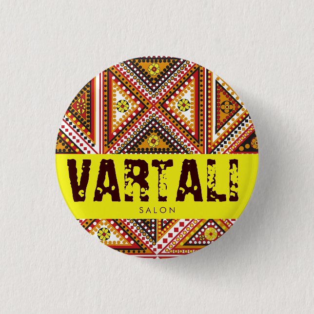 Motiv-Muster Vartali runder Knopf Button (Vorderseite)