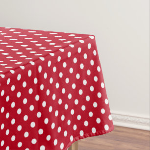 Motiv: Rote und weiße Erbsen Tischdecke