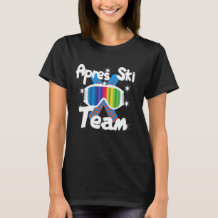 Motiv Ski Fahren Snowboarden Saufen Valkres- T-Shirt