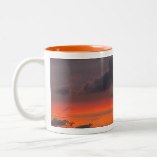 Motiv Sonnenuntergang Zweifarbige Tasse