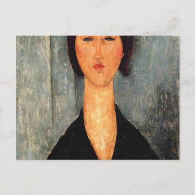 Motiv: Woman Modigliani Postkarte (Vorderseite)