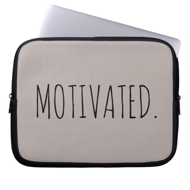 Motivated Laptop Sleeve (Vorderseite)