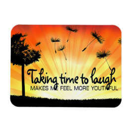 Motivation Affirmation Flex: "Zeit zum Lachen nehm Magnet