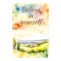 Motivation aquarelle Mur Art Paysage Poster