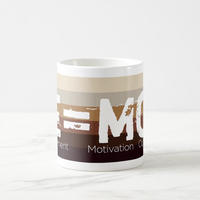Motivation + Curiosité² = Mug café aventure (Centre)