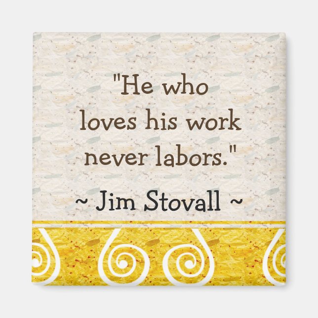 Motivation de travail - Magnet inspirant (Devant)