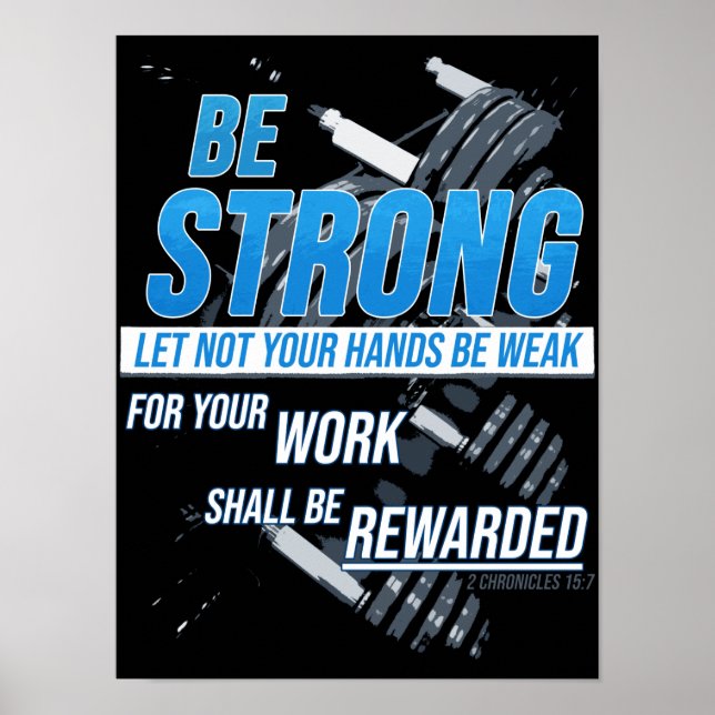 Motivation der Glaubenden Fitness: Seien Sie Chris Poster (Vorne)