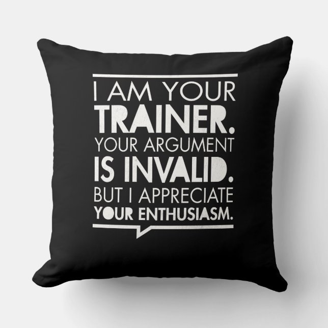 Motivation der Personal Trainer Fitness Kissen (Vorderseite)