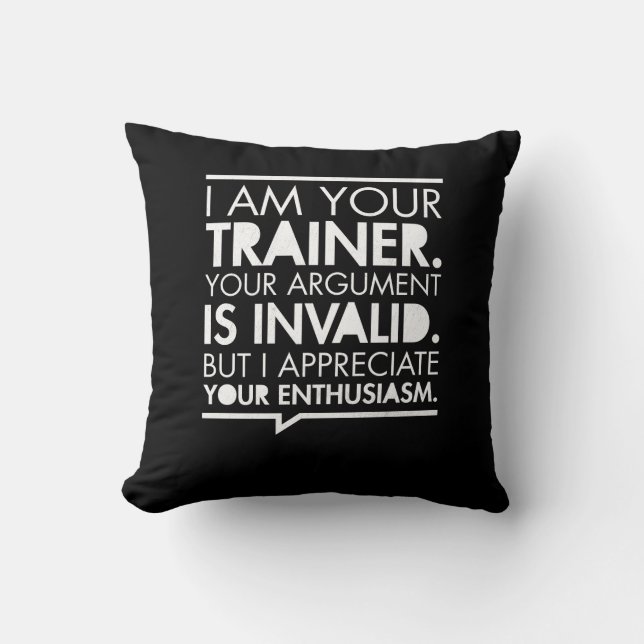 Motivation der Personal Trainer Fitness Kissen (Vorderseite)