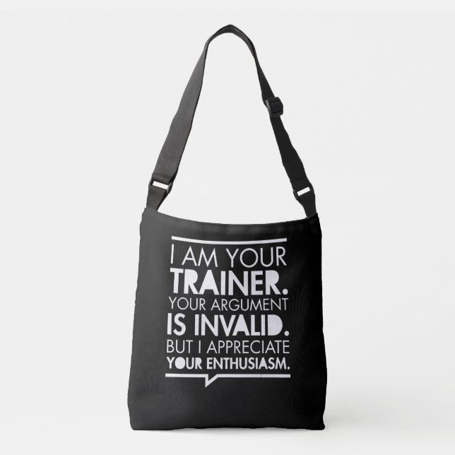 Motivation der Personal Trainer Fitness Tragetaschen Mit Langen Trägern (Vorderseite)