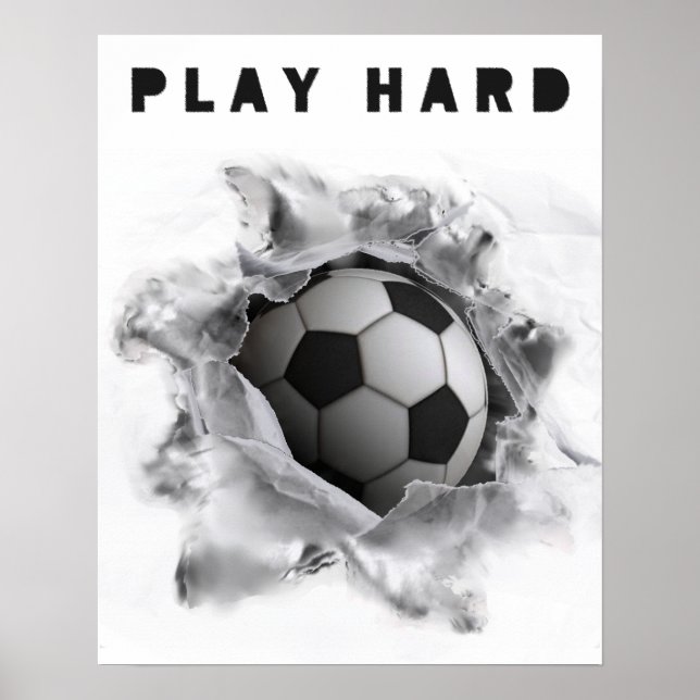 Motivation des Fußballspielers Poster (Vorne)