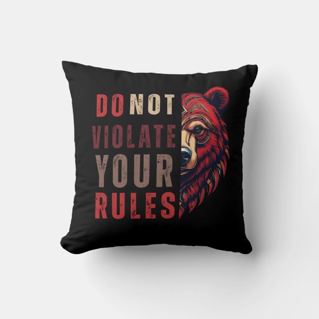 Motivation | Devisenorientierung | Bär Kissen (Vorderseite)