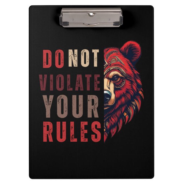 Motivation | Devisenorientierung | Bär Klemmbrett (Vorderseite)