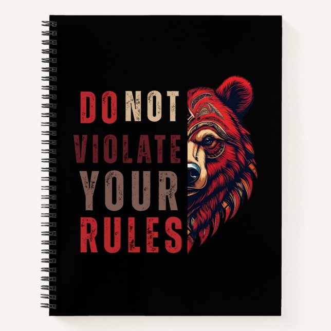 Motivation | Devisenorientierung | Bär Notizbuch (Vorderseite)