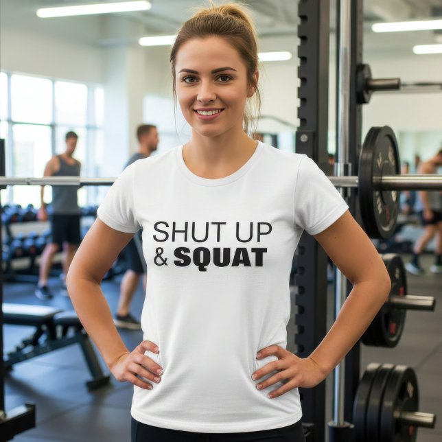 Motivation für das Squat Workout beenden T-Shirt (Von Creator hochgeladen)