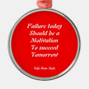 Motivation für den Erfolg roter Ornamente