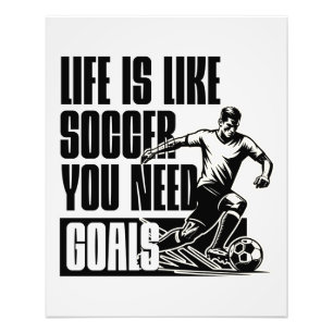 Motivation für Fußball-Ziele Fotodruck