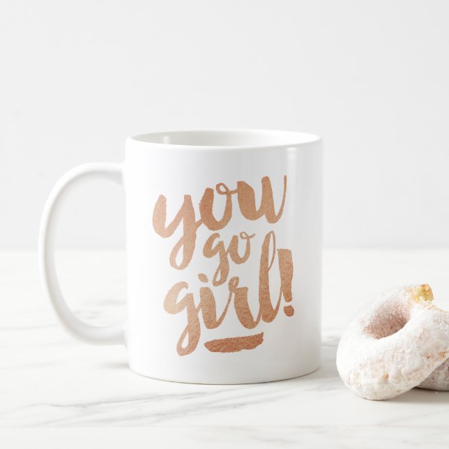 Motivation für klassische Tasse Zitat Sie gehen Gi (Mit Donut)