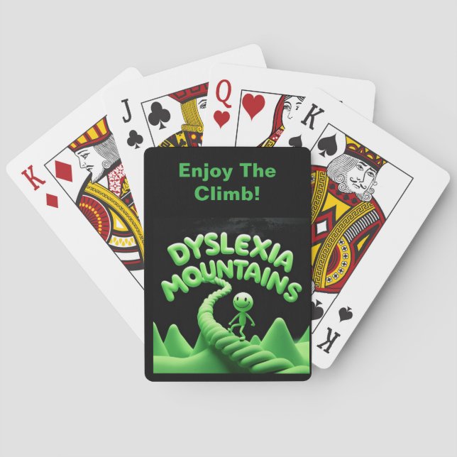 Motivation für Menschen mit Dyslexie Spielkarten (Rückseite)