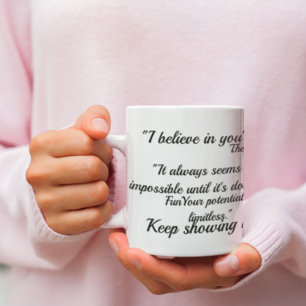 Motivation glauben an Sie Tasse