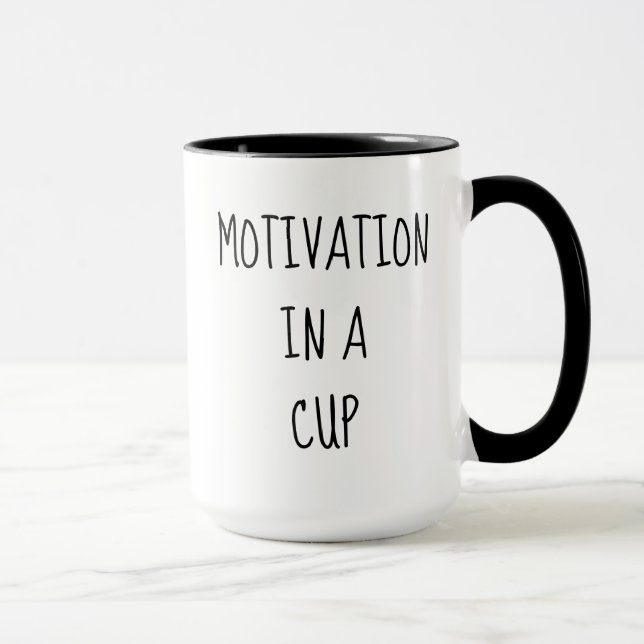 Motivation in einer Cup Coffee Tasse (Rechts)