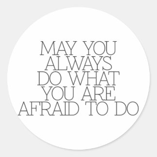 Motivation, Inspiration, Worte der Weisheit zitier Runder Aufkleber
