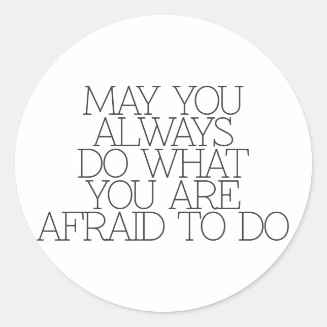 Motivation, Inspiration, Worte der Weisheit zitier Runder Aufkleber (Vorderseite)